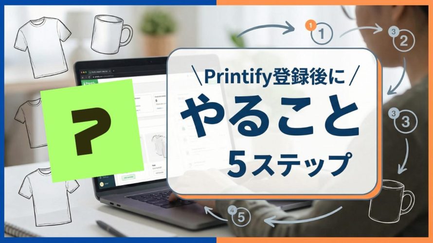 【Printify登録後にやること】初心者が売れないを脱出し初収益を上げる5ステップ
