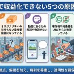 【解決策】AI動画で収益化できない5つの原因と対策｜YouTubeの最新規約をプロが解説