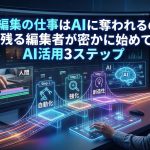 動画編集の仕事はAIに奪われるのか?生き残る編集者が密かに始めているAI活用3ステップ