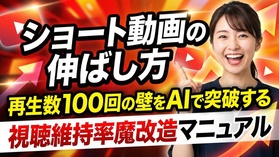 【2025年完全版】ショート動画の伸ばし方｜再生数100回の壁をAIで突破する視聴維持率魔改造マニュアル