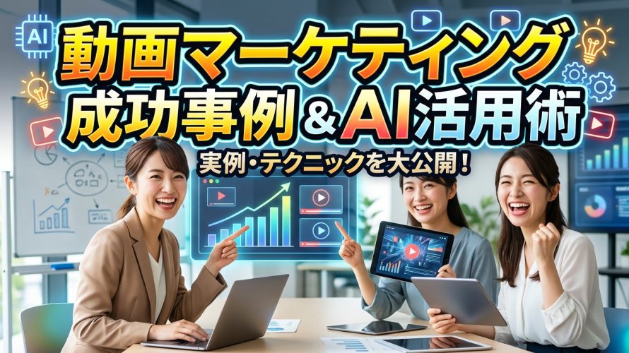 動画マーケティングの成功事例とAI活用術｜低予算で成果を出す再現レシピ