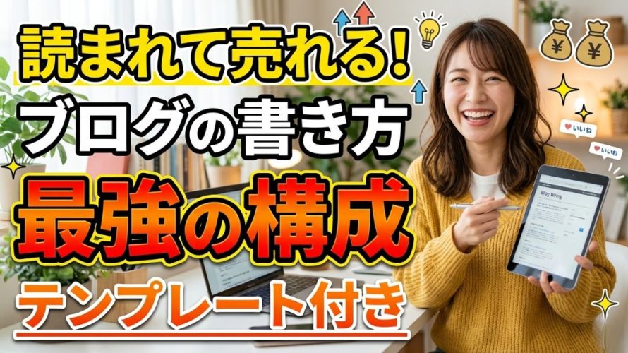 読まれて売れるブログの書き方と最強の構成テンプレート